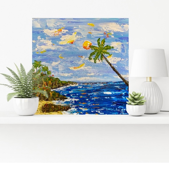 Original Impasto Style Acrylics on 16” x 16” Gallery Wrapped Canvas - Picture 5 of 10